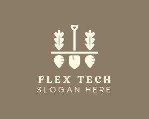 Shovel Vegetable Farm logo design