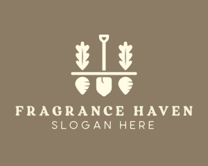 Shovel Vegetable Farm logo design