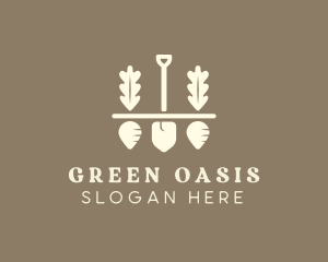 Shovel Vegetable Farm logo design