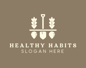 Shovel Vegetable Farm logo design