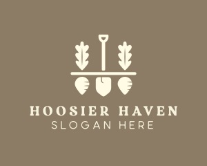 Shovel Vegetable Farm logo design