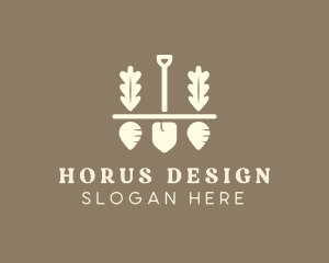 Shovel Vegetable Farm logo design