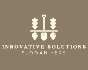 Shovel Vegetable Farm logo design