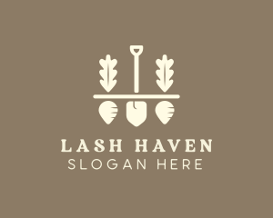 Shovel Vegetable Farm logo design