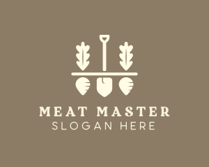 Shovel Vegetable Farm logo design