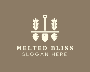 Shovel Vegetable Farm logo design