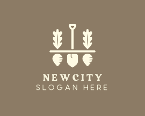 Shovel Vegetable Farm logo design