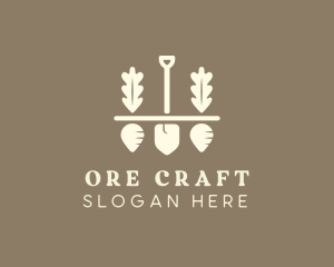 Shovel Vegetable Farm logo design