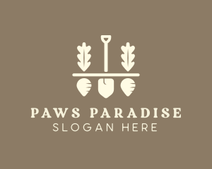 Shovel Vegetable Farm logo design