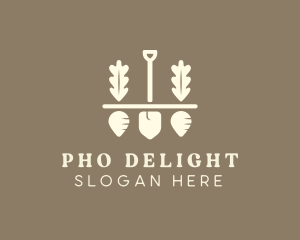 Shovel Vegetable Farm logo design