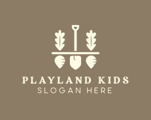 Shovel Vegetable Farm logo design