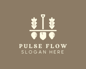 Shovel Vegetable Farm logo design