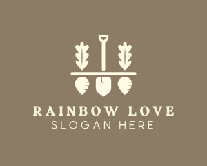 Shovel Vegetable Farm logo design