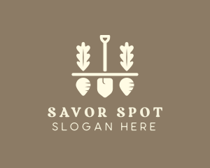 Shovel Vegetable Farm logo design