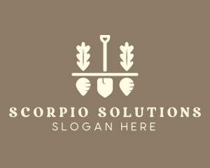 Shovel Vegetable Farm logo design