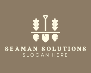 Shovel Vegetable Farm logo design