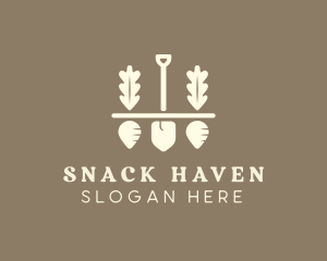 Shovel Vegetable Farm logo design