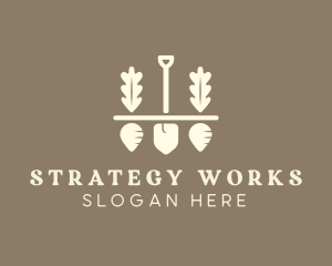 Shovel Vegetable Farm logo design