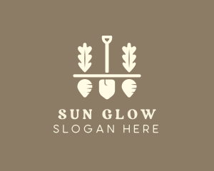 Shovel Vegetable Farm logo design