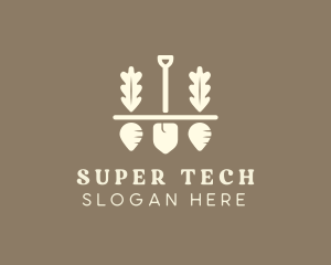 Shovel Vegetable Farm logo design