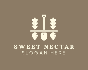 Shovel Vegetable Farm logo design