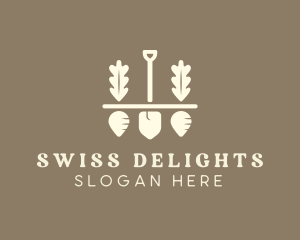 Shovel Vegetable Farm logo design