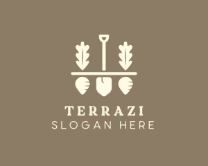 Shovel Vegetable Farm logo design