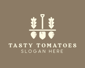 Shovel Vegetable Farm logo design