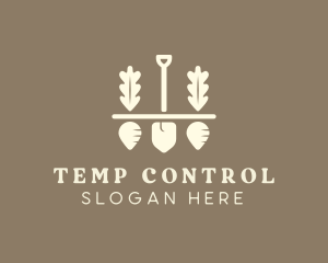 Shovel Vegetable Farm logo design