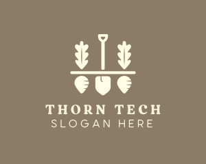 Shovel Vegetable Farm logo design