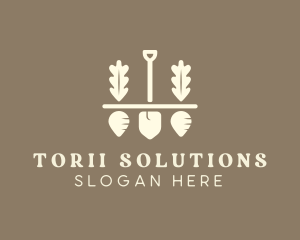 Shovel Vegetable Farm logo design