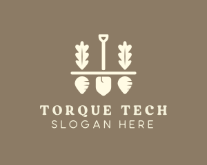 Shovel Vegetable Farm logo design