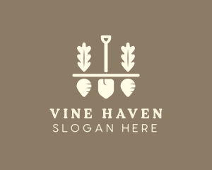 Shovel Vegetable Farm logo design