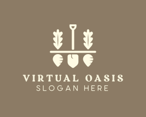 Shovel Vegetable Farm logo design