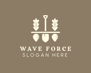 Shovel Vegetable Farm logo design