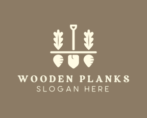 Shovel Vegetable Farm logo design