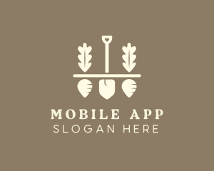 Shovel Vegetable Farm logo design