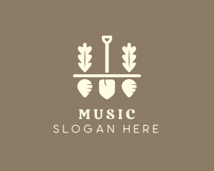 Shovel Vegetable Farm logo design