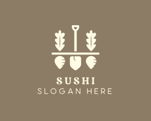 Shovel Vegetable Farm logo design