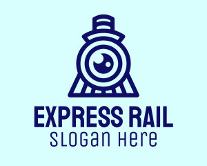 Railway - Blue Train Photography logo design