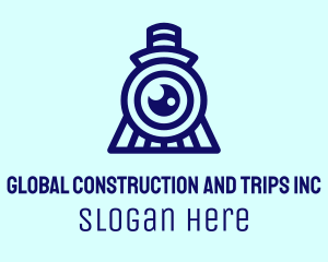 Railway Station - Blue Train Photography logo design
