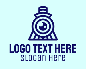 View - Blue Train Photography logo design