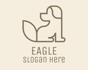 Brown - Brown Dog Monoline logo design