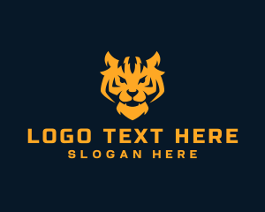 Gaming - Wild Tiger Animal logo design