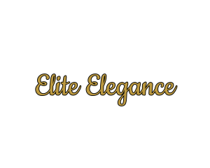 High Class - Gold & Sexy Script Font logo design