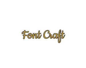 Gold & Sexy Script Font logo design