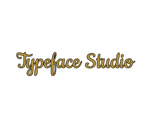 Gold & Sexy Script Font logo design