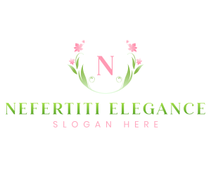 Stylish Flower Brand Wreath logo design