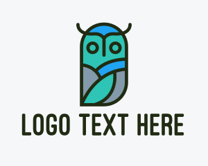 Hooter - Multicolor Owl Bird logo design