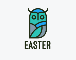 Hooter - Multicolor Owl Bird logo design